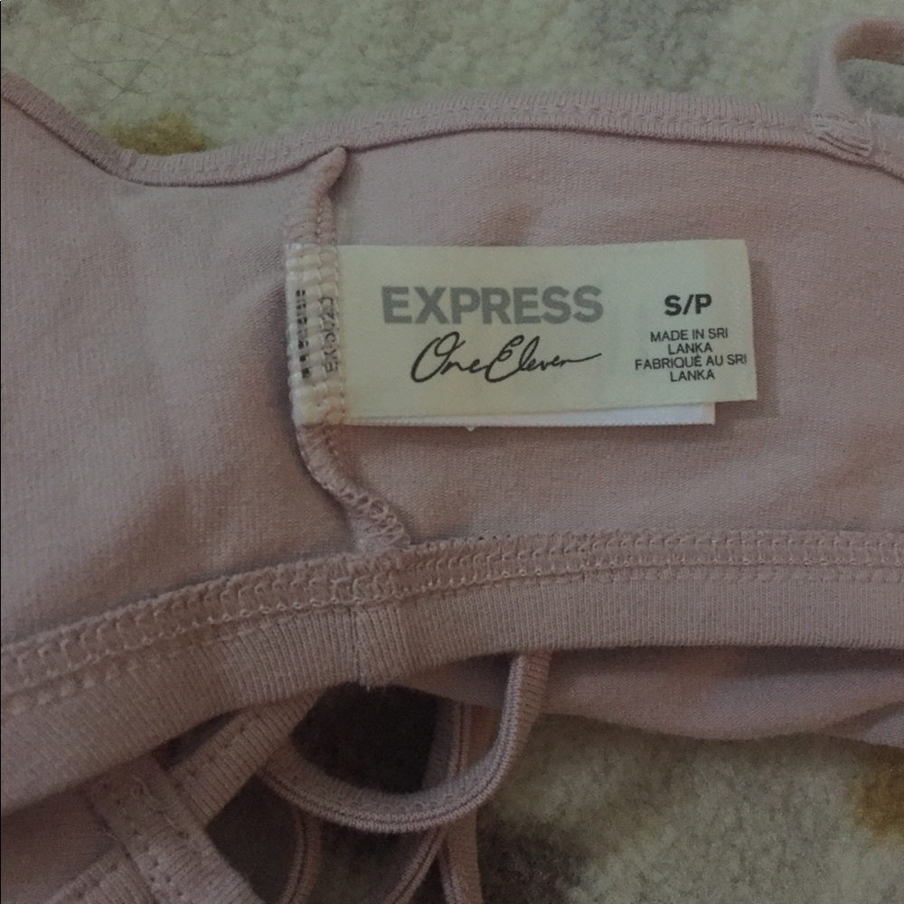 Express One Eleven Strappy Front Choker Bralette - Picture 4 of 4